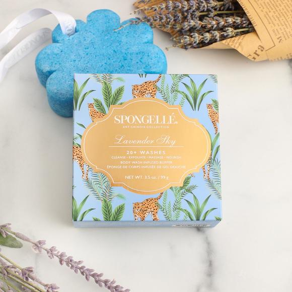 NEW SPONGELLÉ lavender sky body wash infused buffer in white - Picture 4 of 4